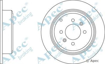 APEC BRAKING dsk946 -  Тормозной диск